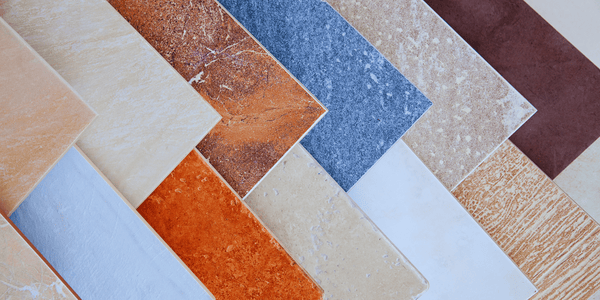 Different floor tiles